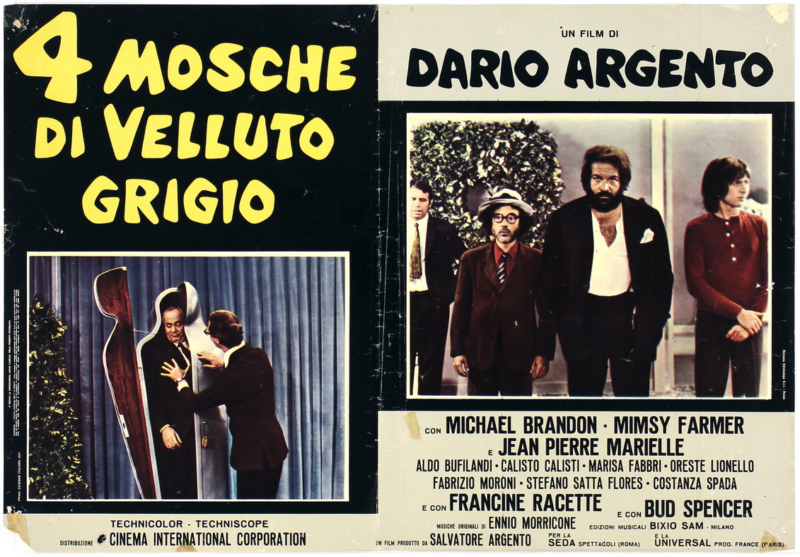 4 mosche di velluto grigio
