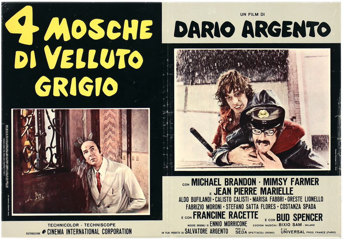 4 mosche di velluto grigio