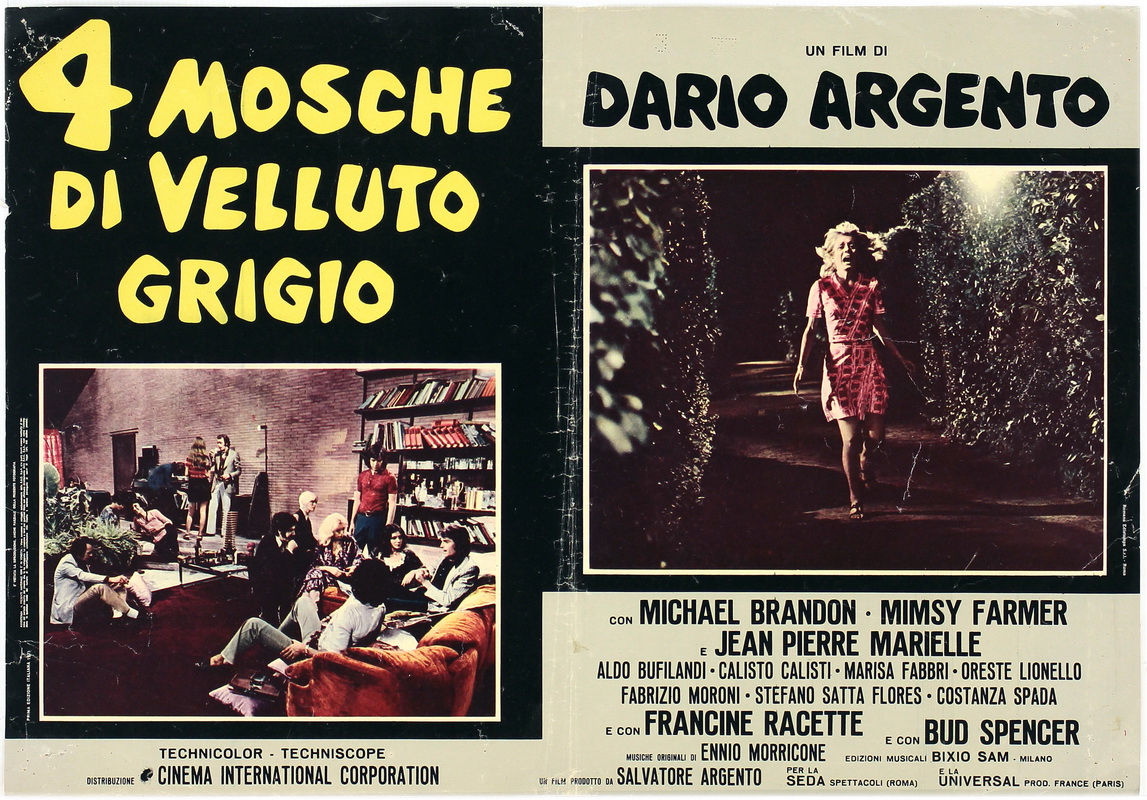 4 mosche di velluto grigio
