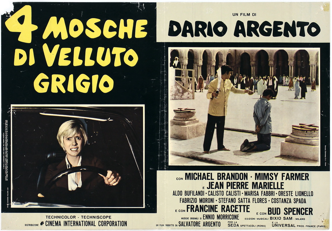 4 mosche di velluto grigio